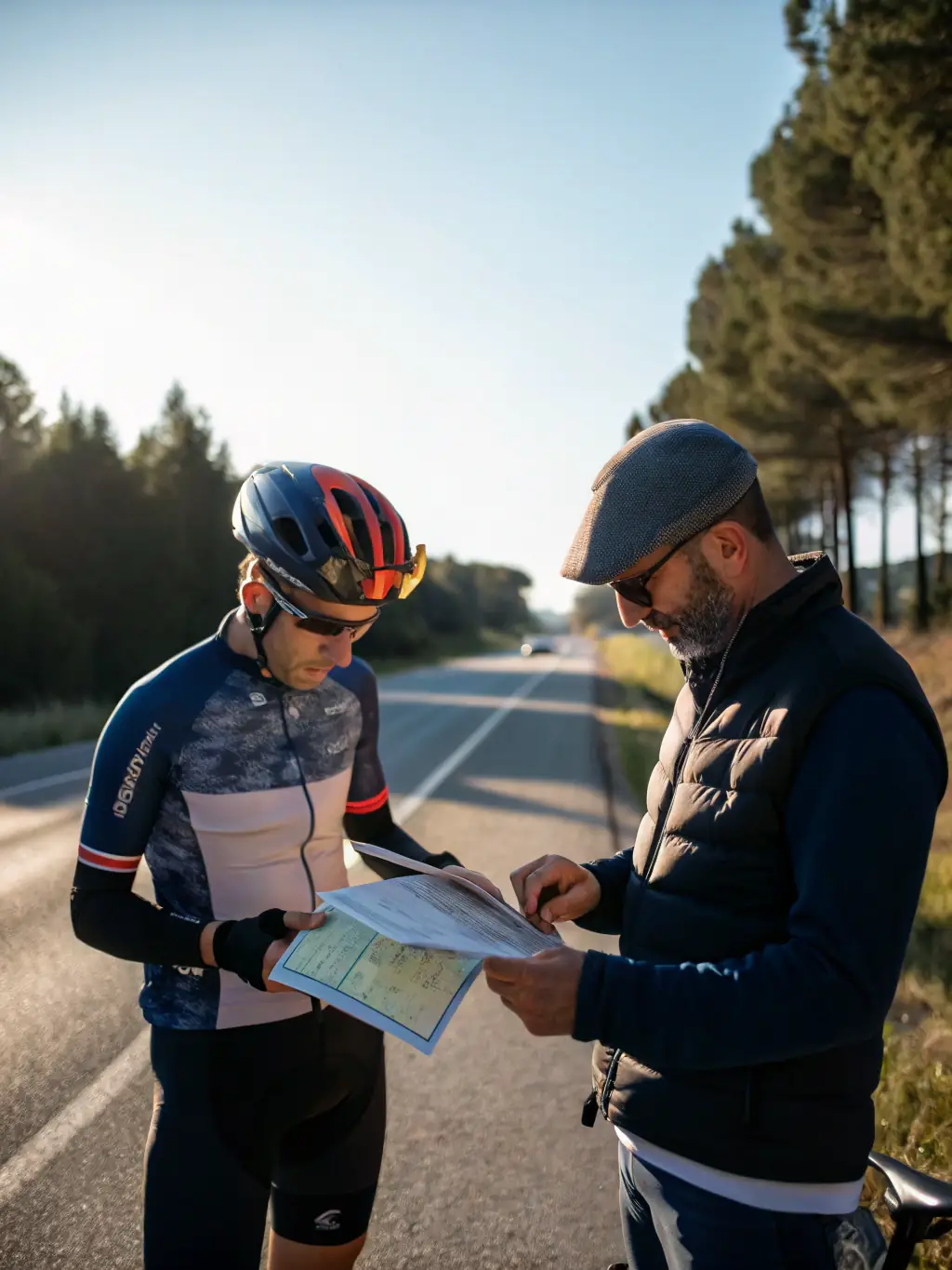 A cyclist receiving personalized coaching and feedback during a one-on-one training session.