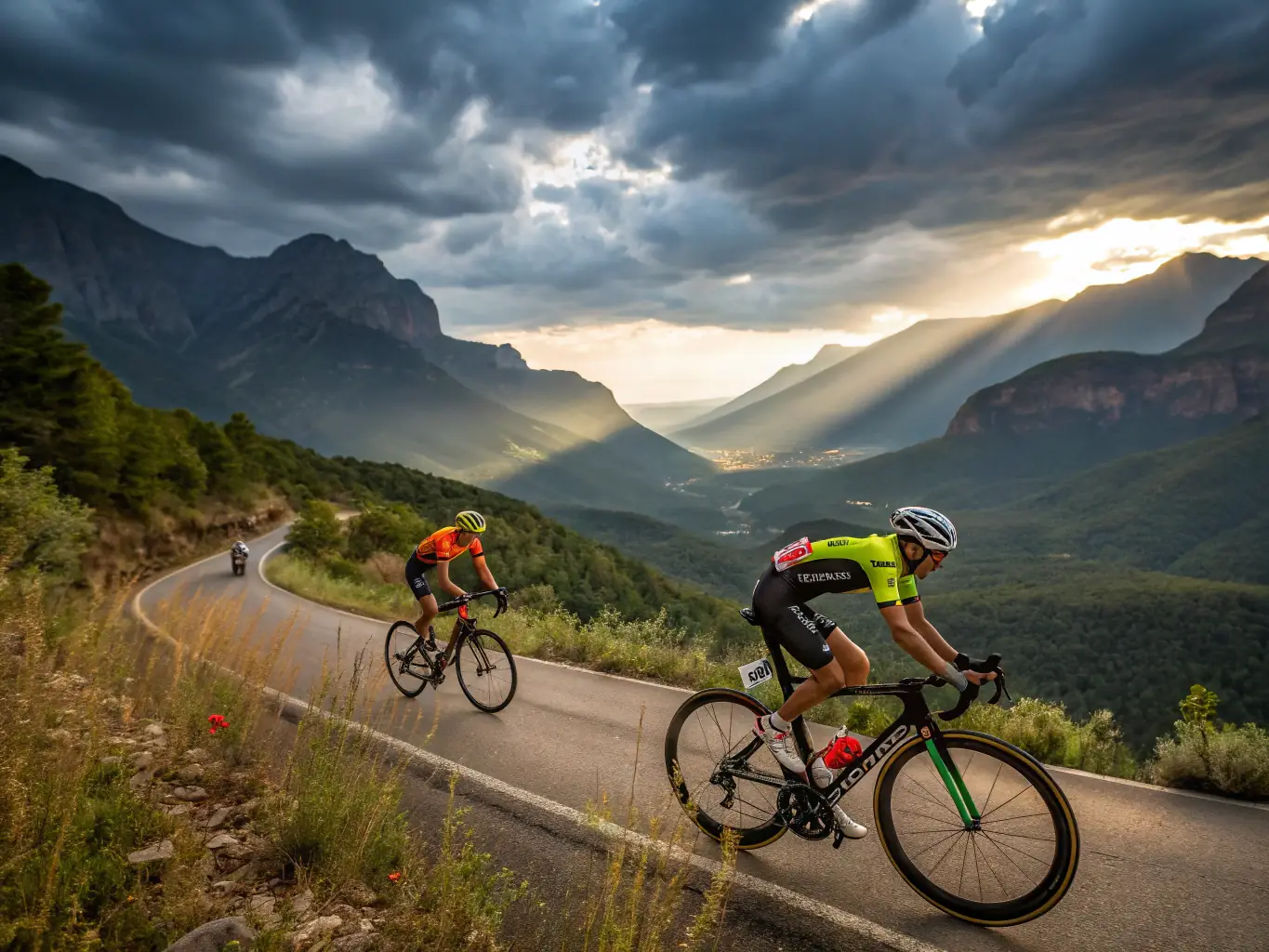 A group of CSCAC members are shown participating in a local cycling event, showcasing the club's involvement in competitive and recreational cycling.